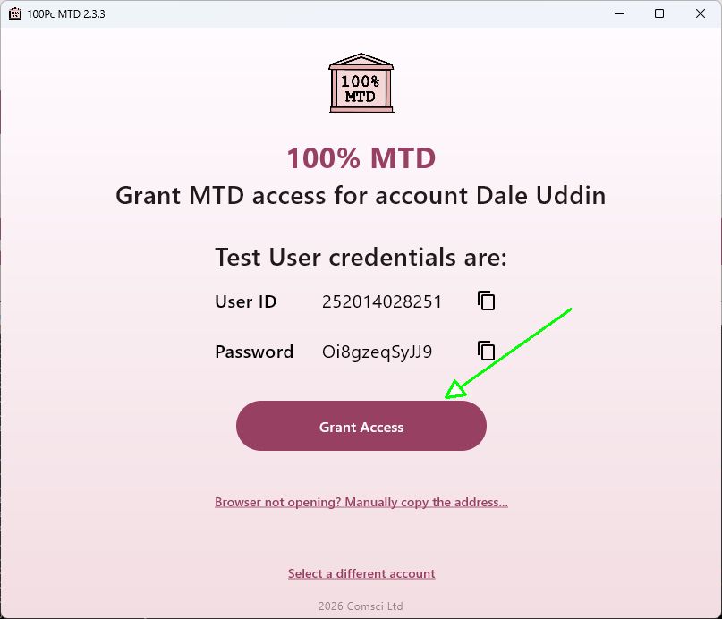 100PcMTD grant access 1