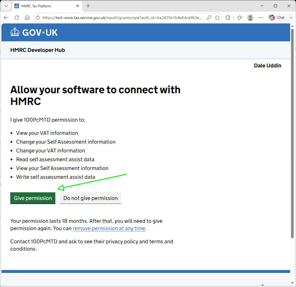 100PcMTD grant access 5